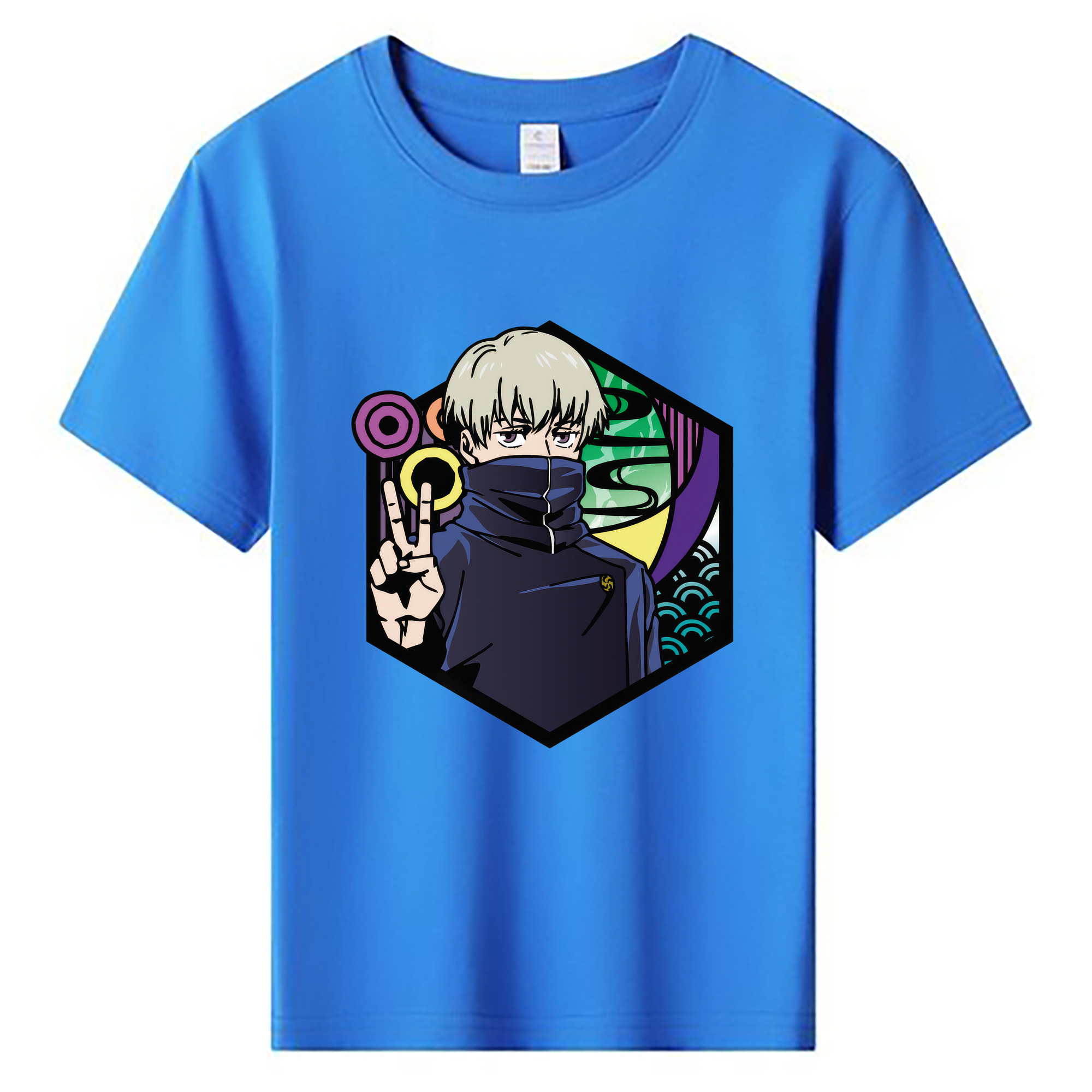 （画像用） 呪術廻戦 Jujutsu Kaisen 綿100％キッズTシャツ（フロントプリント）